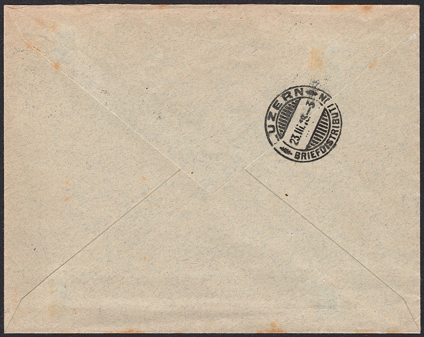 Schweiz, Pro Juventute, Walliserin, Nr.7, im Viererblock, LITTAU – Bild 2