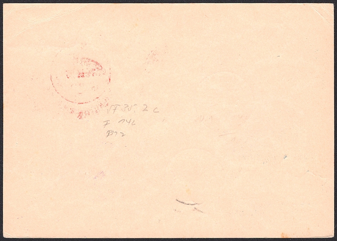 Schweiz, Sonderflüge, Segelluftpost Jungfraujoch, bis Meiringen, 35.5c, Bildpostkarte mit guter Frankatur – Bild 2
