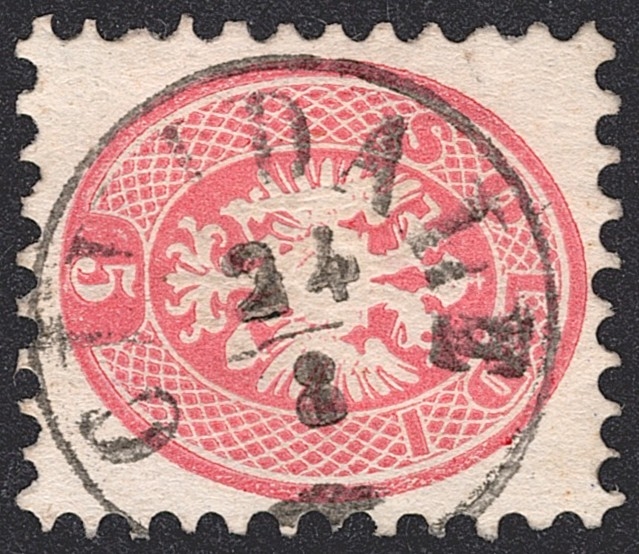 Österreich Venetien1863/64 - 5 Soldi ANK Nr. LV 21 gestempelt "CIVIDALE"