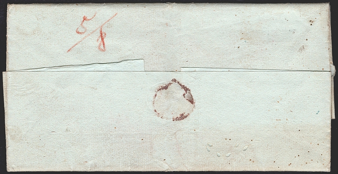 Schweiz, Abstempelungen, Kanton Aargau, BADEN, Wi.2053a, Faltbrief in den Bezirk Lenzburg – Bild 2