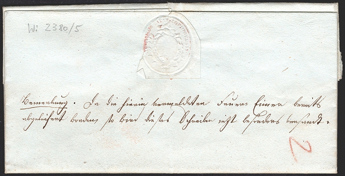 Schweiz, Abstempelungen, Kanton Aargau, ZOFINGEN/P.P., Wi.2381/2385, Faltbrief nach Rykon – Bild 2