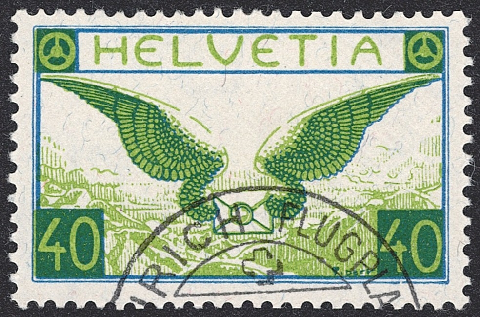 Schweiz, Flugpost, Flugbrief, Nr.15, ZÜRICH FLUGPLATZ