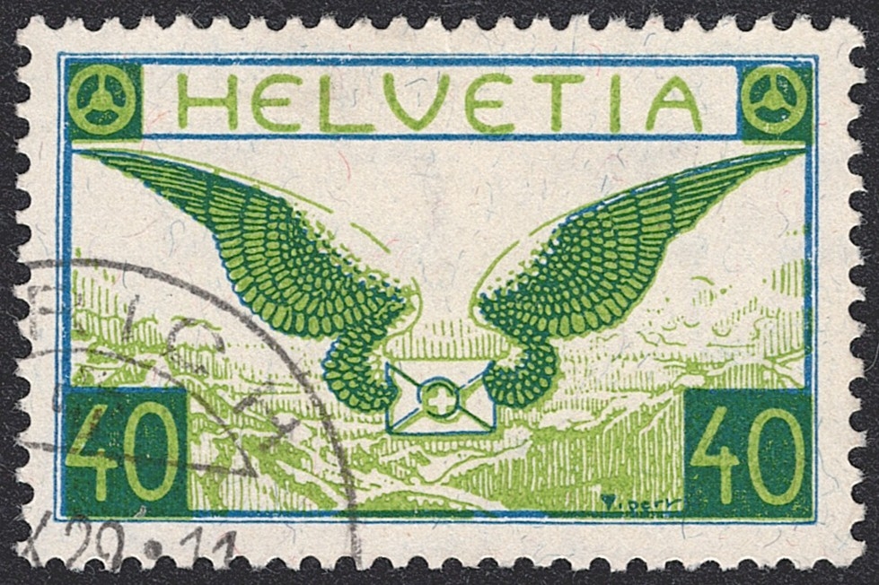 Schweiz, Flugpost, Flugbrief, Nr.15, ZÜRICH