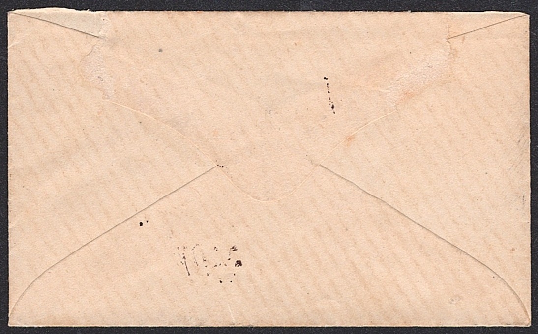 Schweiz, Sitzende Helvetia, Nr.30, 5Rp.braun, dekorativ auf kleinformatigem Brieflein, STANS – Bild 2