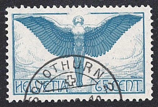 Schweiz,Flugpost, Nr.10, Ikarus, SOLOTHURN