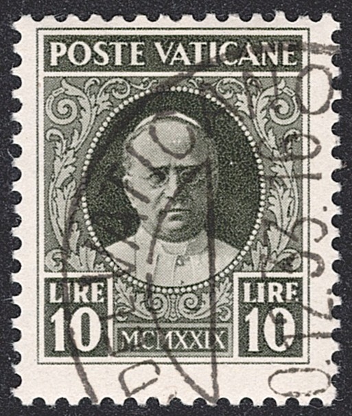 Vatikan, 1929, Freimarken, Nr.13, gestempelt