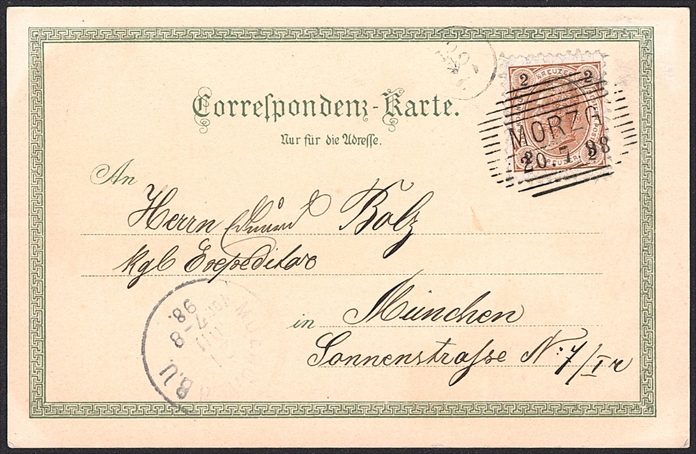 Lithographien, Österreich, Gruss aus SALZBURG, 2 Bilder, 1898 – Bild 2