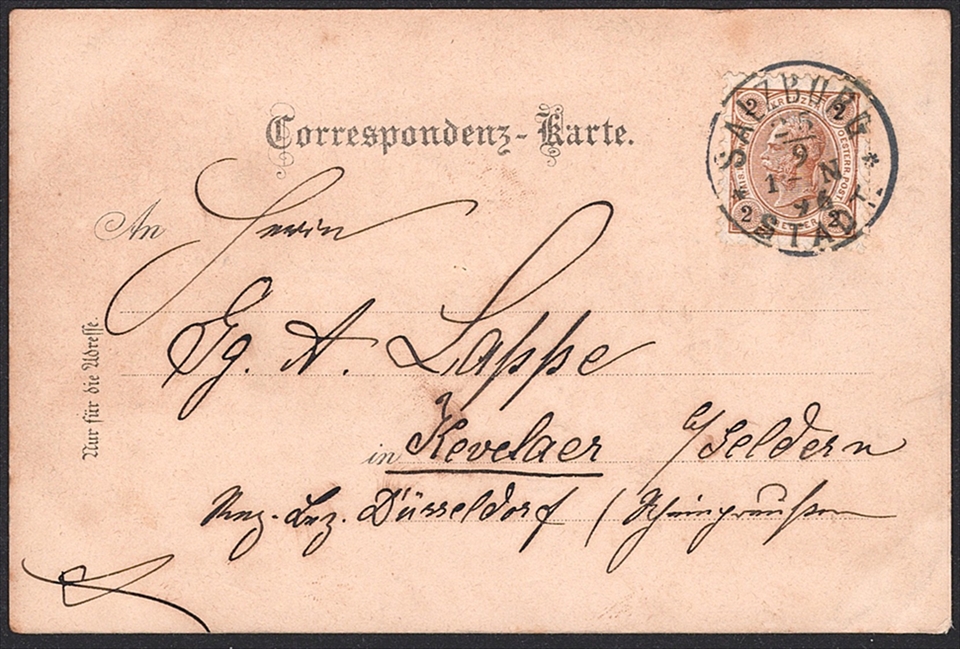 Lithographien, Österreich, Gruss aus SALZBURG, 3 Bilder, 1896 – Bild 2