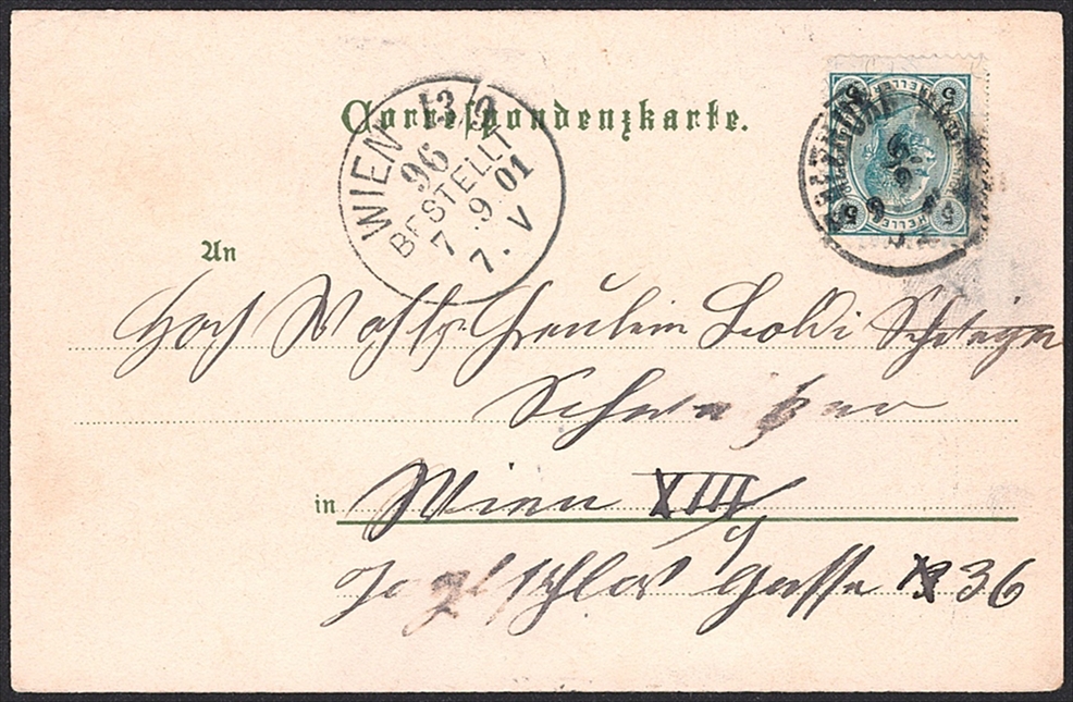 Lithographien, Österreich, Gruss aus SALZBURG, 3 Bilder, 1901 – Bild 2