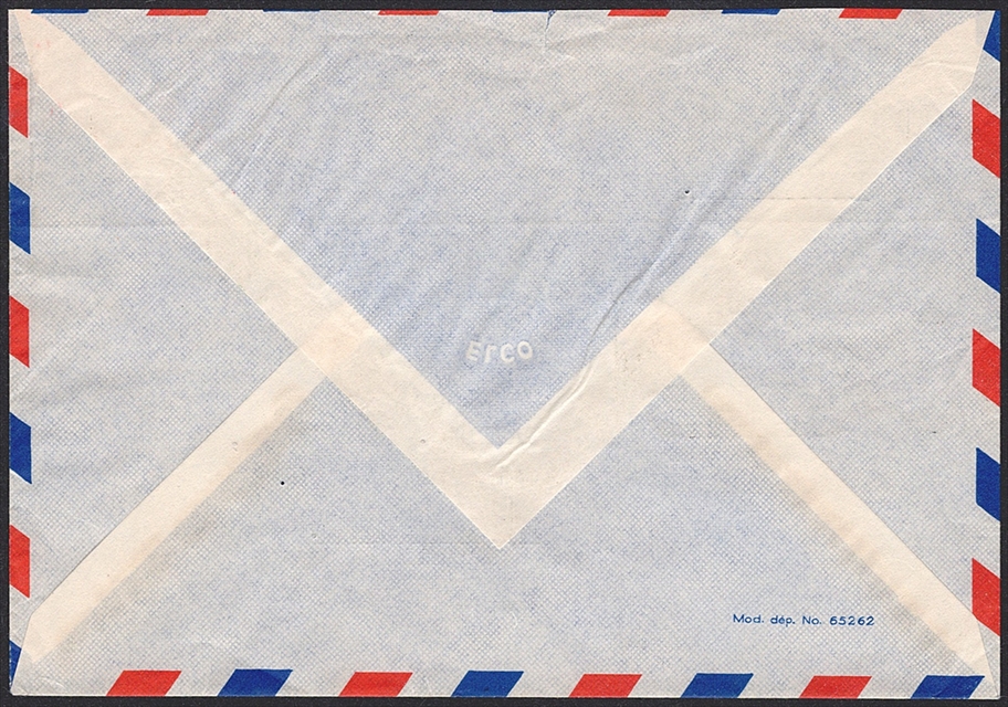 Schweiz, Frankaturen, Bedarfsflugpost, 1.60Fr., R-Brief über 5gr. nach Rio, VILLERET – Bild 2