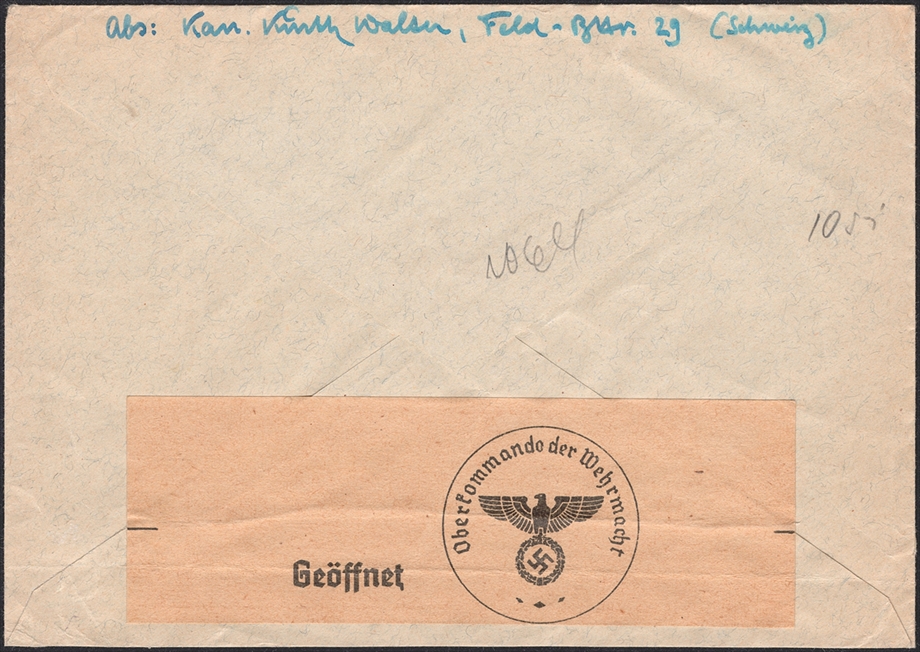 Schweiz, Pro Patria, Nr.3-4/5c/6 auf zensuriertem Brief nach Mannheim, gestempelt FELD-BATTERIE 29 – Bild 2