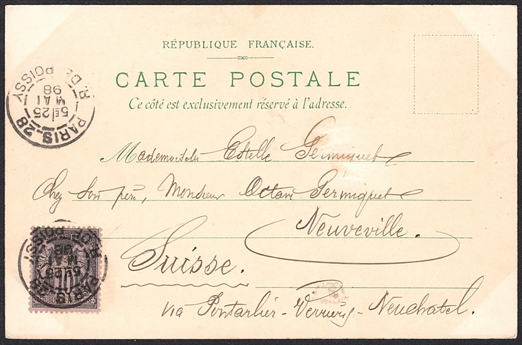 Lithographien, Frankreich, Souvenier de PARIS, 4 Bilder, 1898 – Bild 2