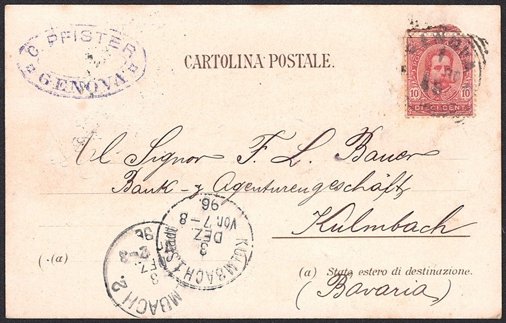 Lithographien, Italien, Ricordo di GENOVA, 1896 – Bild 2