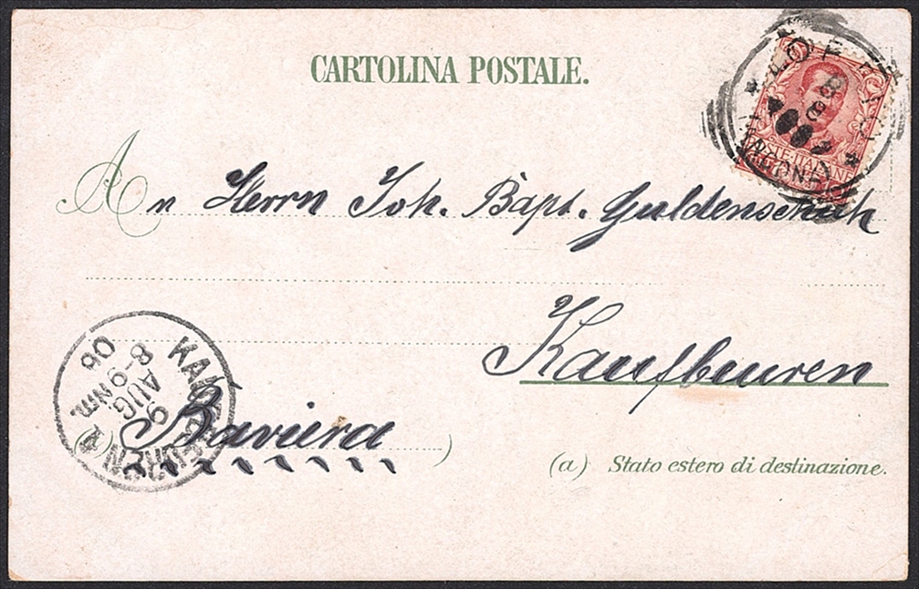 Lithographien, Italien, Ricordo di LORETA, 3 Bilder, 1906 – Bild 2