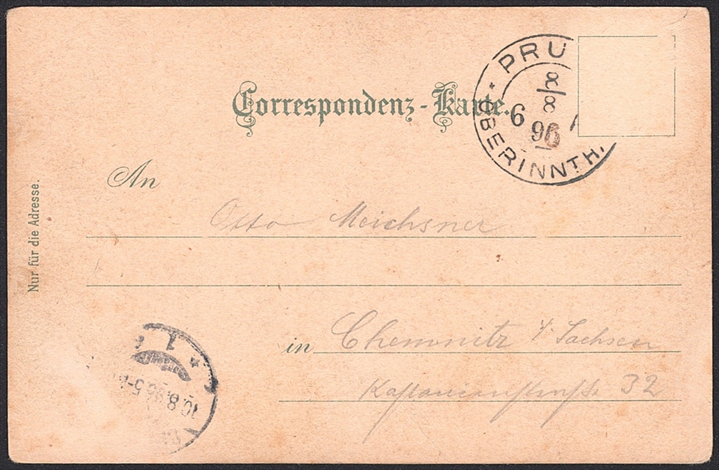 Lithographien, Österreich, Gruss aus PRUTZ, 4 Bilder, 1896 – Bild 2