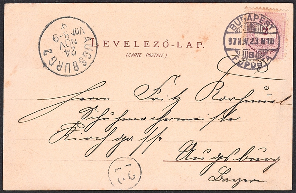 Lithographien, Ungarn, Gruss aus BUDAPEST, 2 Bilder, 1897 – Bild 2
