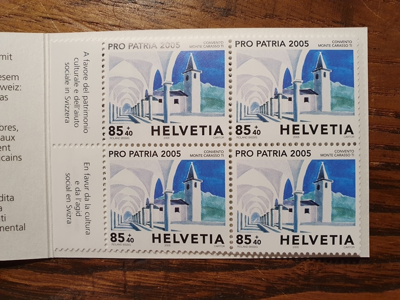 Schweiz Markenheftchen PP 2005 Nr. WII/18 mit 4 x 1.00er, 6 x 0.85er – Bild 2