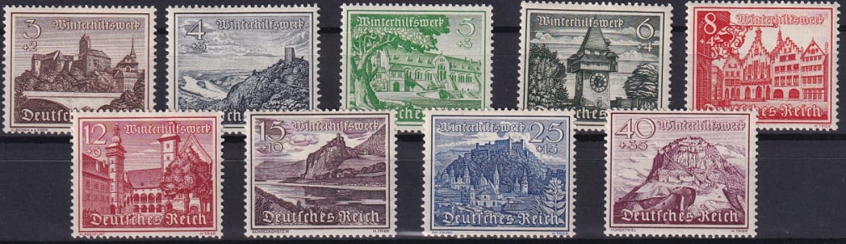 Deutsches Reich 1939, Winterhilfswerk, komplette Serie